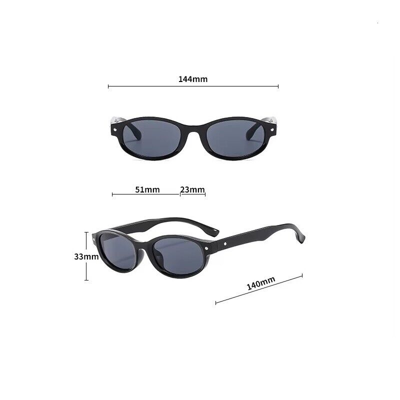 Sleek and Minimalist Small Oval Sunglasses Perfectly Crafted for a Retro Look