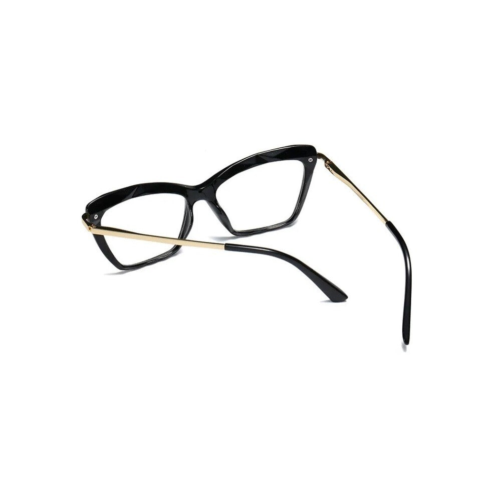 Women Oversized Cat Eye Glasses Anti Blue Light Fashion Eyewear Eyeglasses UK