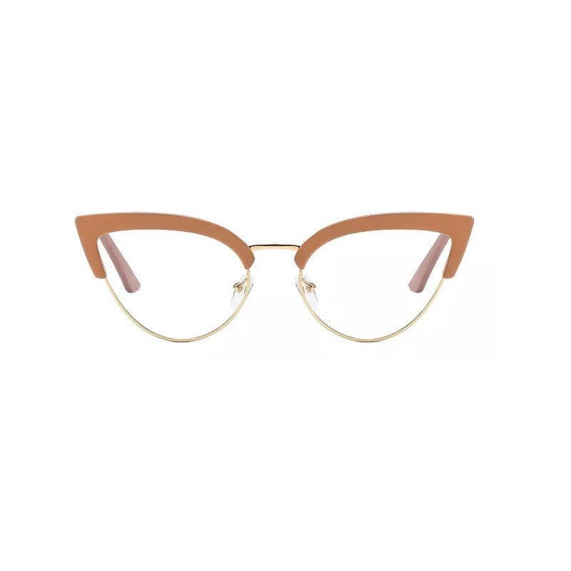 New Brand Women Glasses Frames Vintage Classical Half Frame Eyeglasses