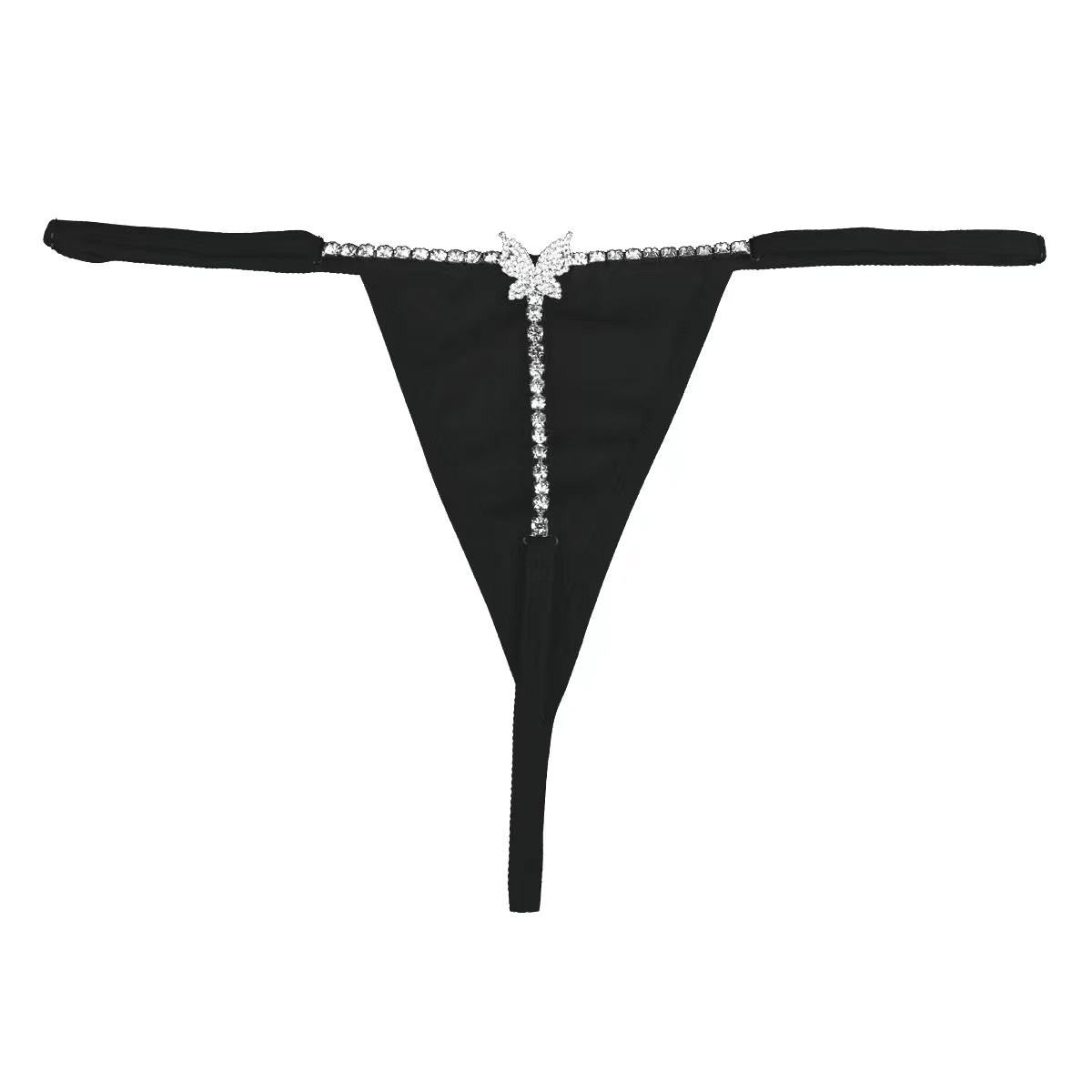 Women Chain Thong Sexy Panties Rhinestone Crystal Body Waist Jewelry