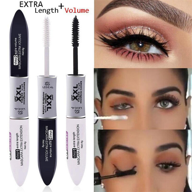 4D Silk Fibre Mascara Waterproof Eyelashes Lash Long Lasting Extension Make Up