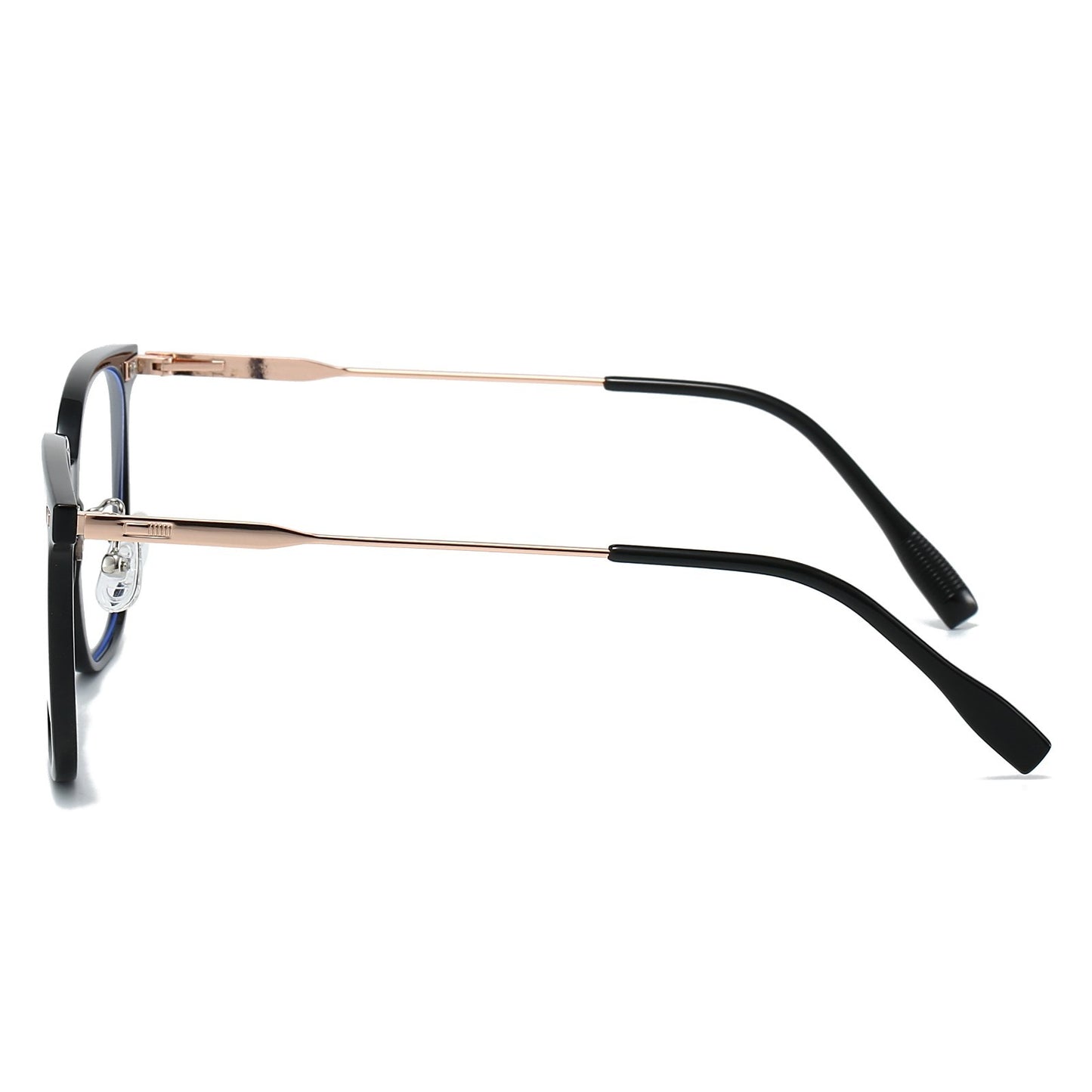 Black Round Unisex Blue Light Blocking Glasses