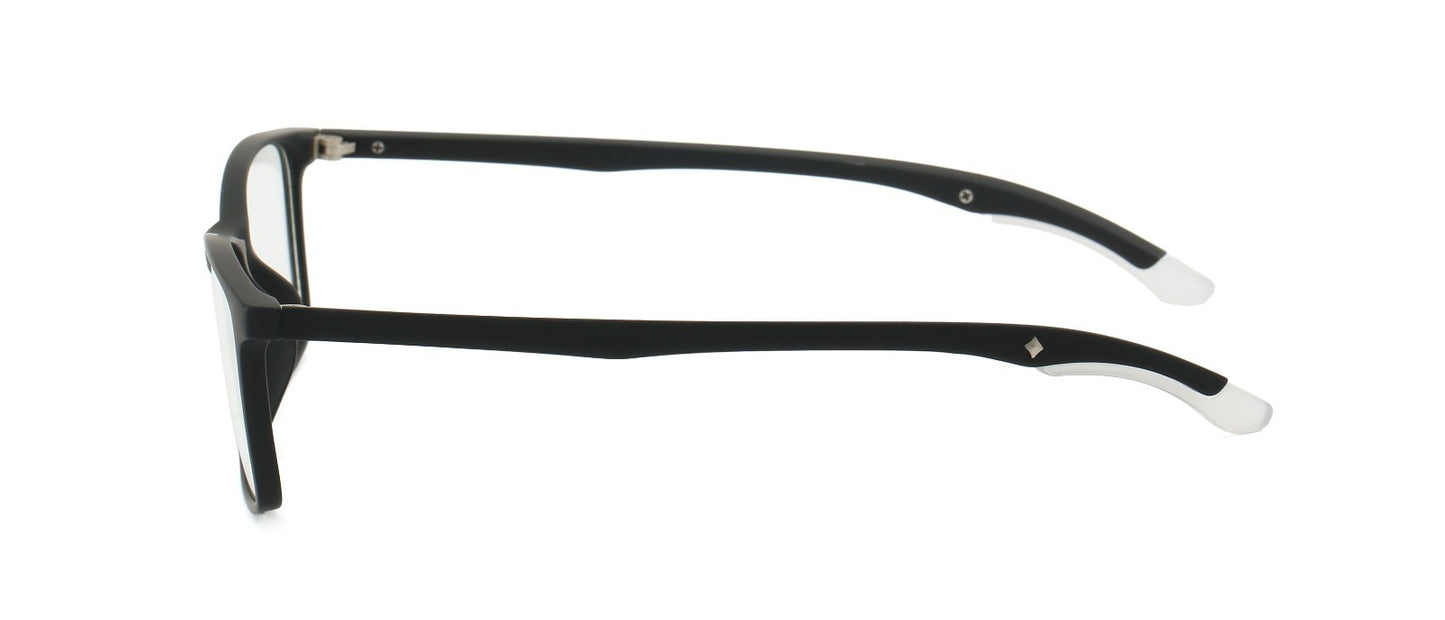 Blue Light Blocking Glasses Rectangle Black Lightweight Computer Glasses TR90