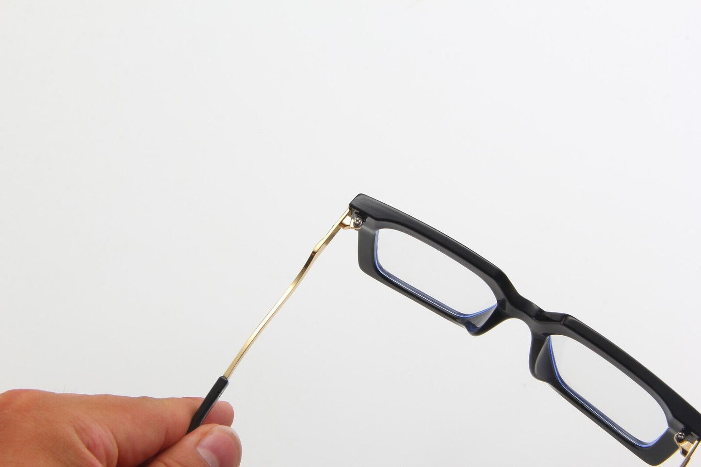 Womens Large Oversized Metal Frame Clear Lens Glasses Retro 80s Fashion