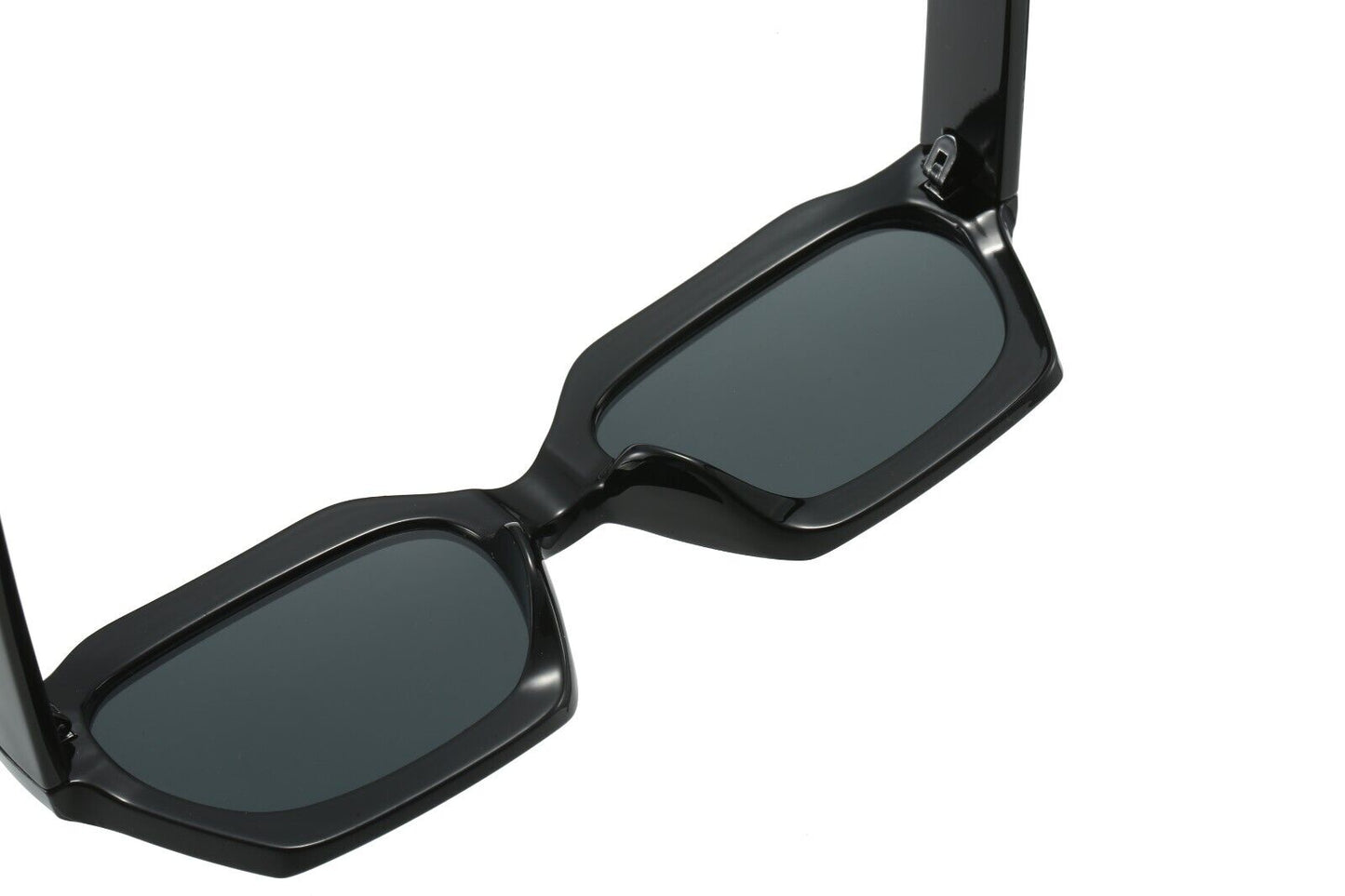 Simple Thick Frame Sunglasses Woman Polygon Euro-American Style Eyewear Glasses