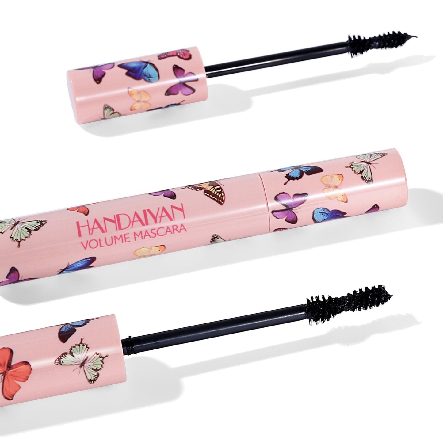 HANDAIYAN Curling Black Mascara Long Lasting Butterfly Brush Luxury Eye Makeup