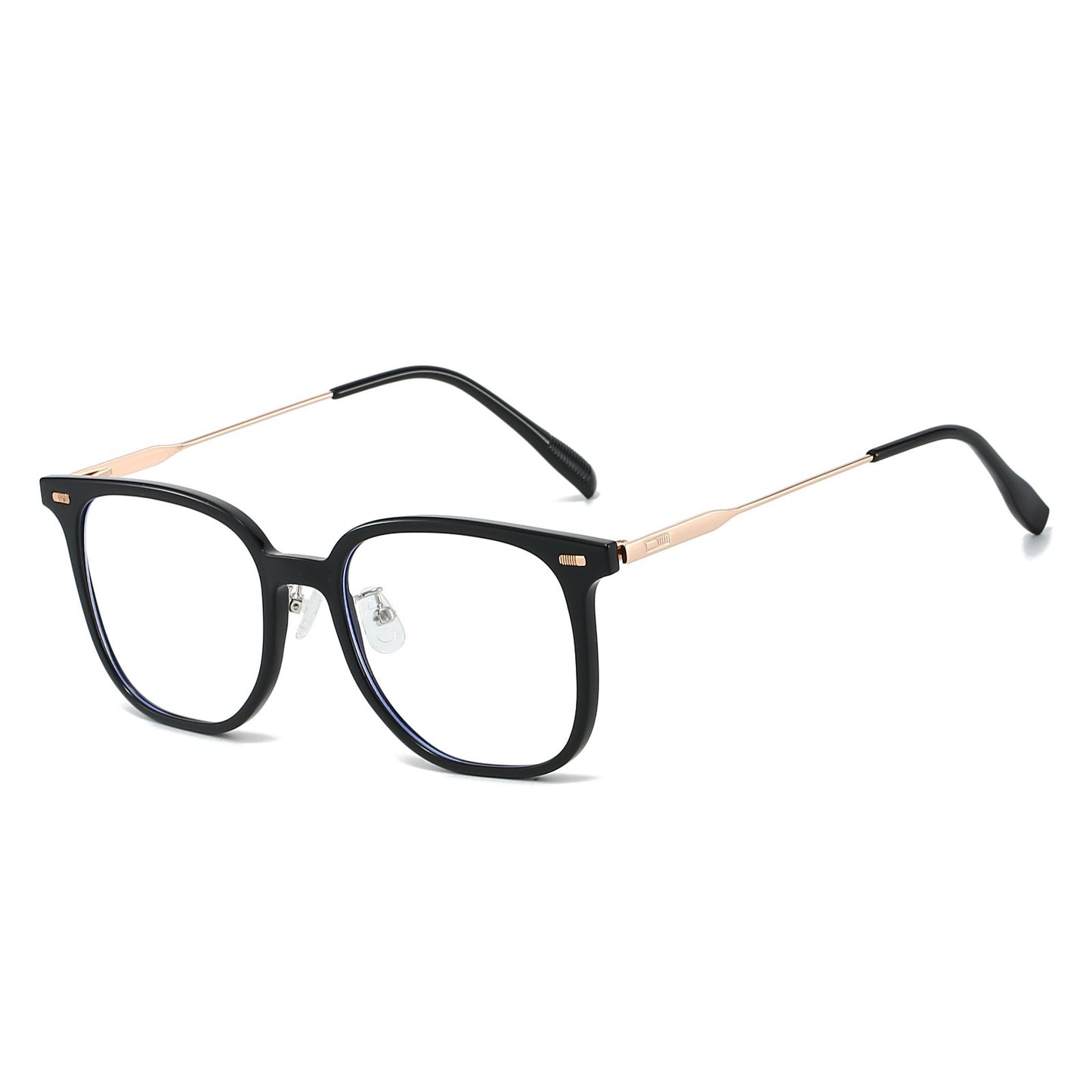Black Round Unisex Blue Light Blocking Glasses