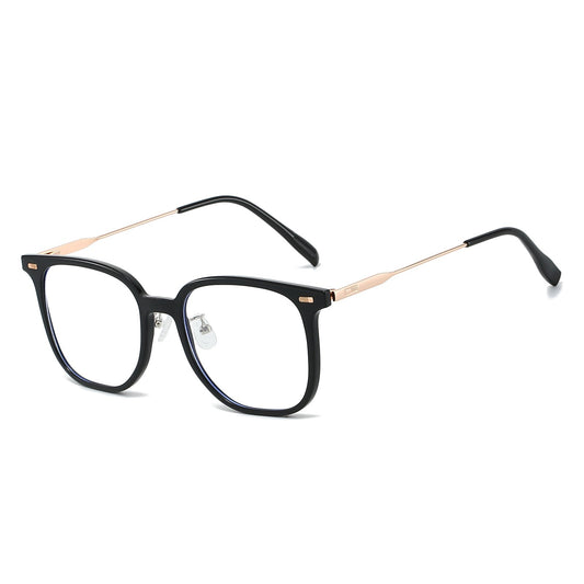 Black Round Unisex Blue Light Blocking Glasses