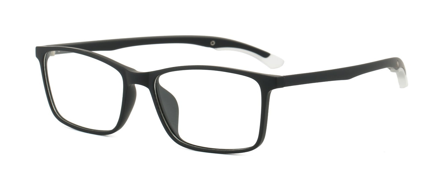Blue Light Blocking Glasses Rectangle Black Lightweight Computer Glasses TR90