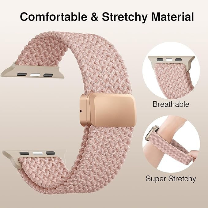 Braided Solo Loop Band for Apple Watch Ultra 2 & Series 11/10/9/8/7/SE – 40-46mm