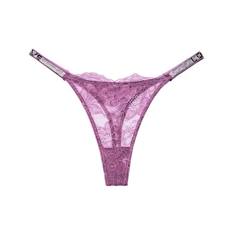 Women’s Crystal Love G-String Thong Nightclub Underwear