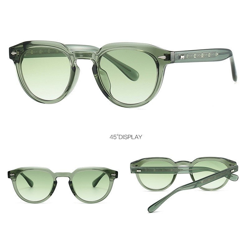 Unisex Luxury Round Sunglasses | Durable Metal Hinges