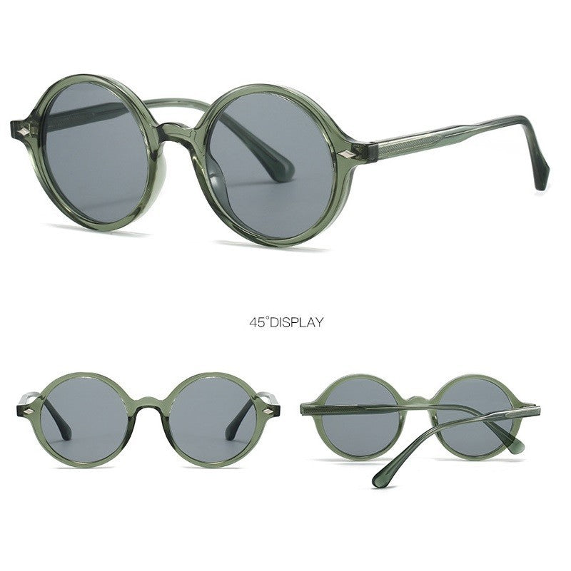Metal Hinge Round Sunglasses | Unisex Retro Eyewear
