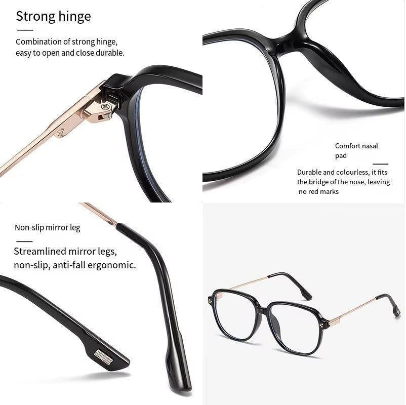 Large Square Blue Light Blocking Glasses – Oversized Screen Eyewear