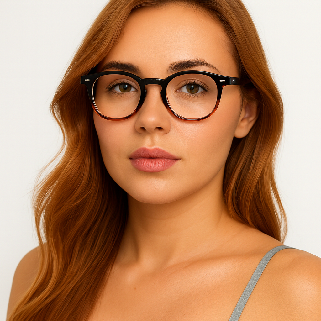 Unisex Round Blue Light Blocking Glasses – Anti-Glare Computer Glasses