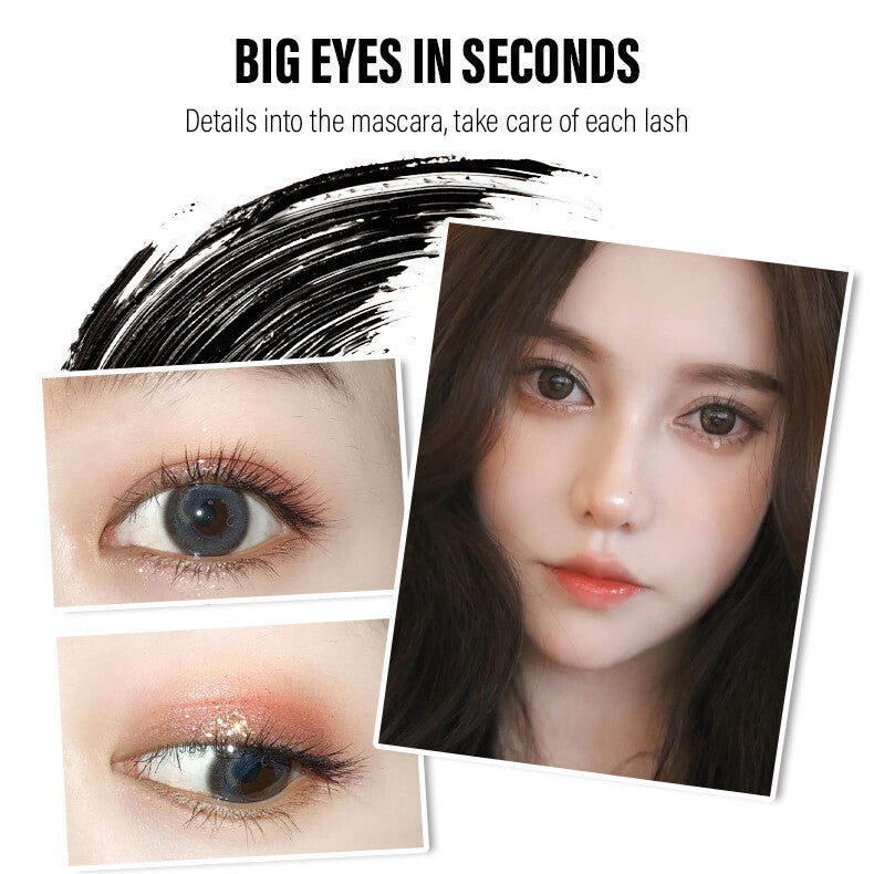 QIC Curling Fine Mini Mascara Long Lasting Skinny Micro-Cara 2.5mm Thin Brush