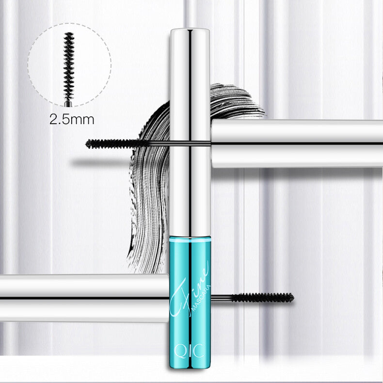 QIC Curling Fine Mini Mascara Long Lasting Skinny Micro-Cara 2.5mm Thin Brush