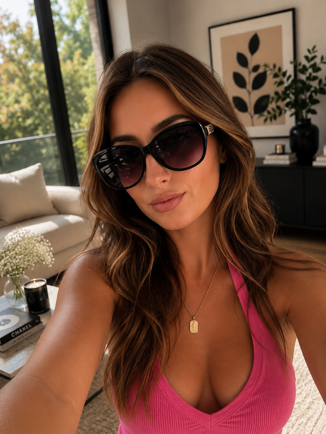 Women's Oversized Round Black Sunglasses Luxury Designer Style UV400 Fashion UK