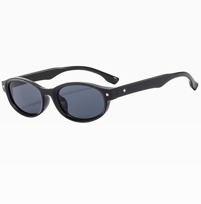 Sleek and Minimalist Small Oval Sunglasses Perfectly Crafted for a Retro Look