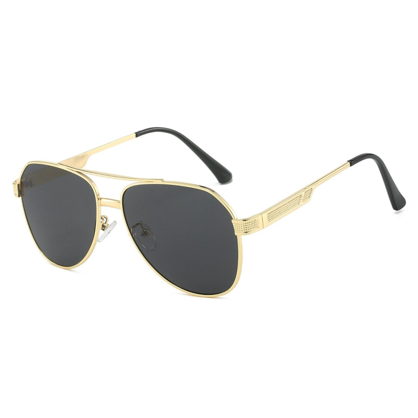 Classic Women' Men' Metal Frame Double Beam Shades Anti-UV400 Sunglasses