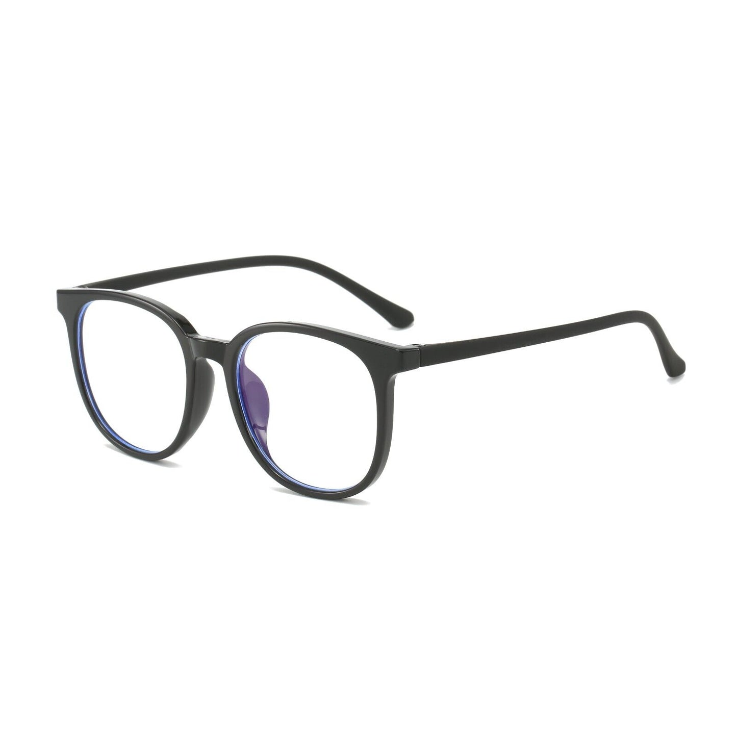 Unisex Round Anti Blue Light Blocking Glasses - Stylish Digital Eye Protection