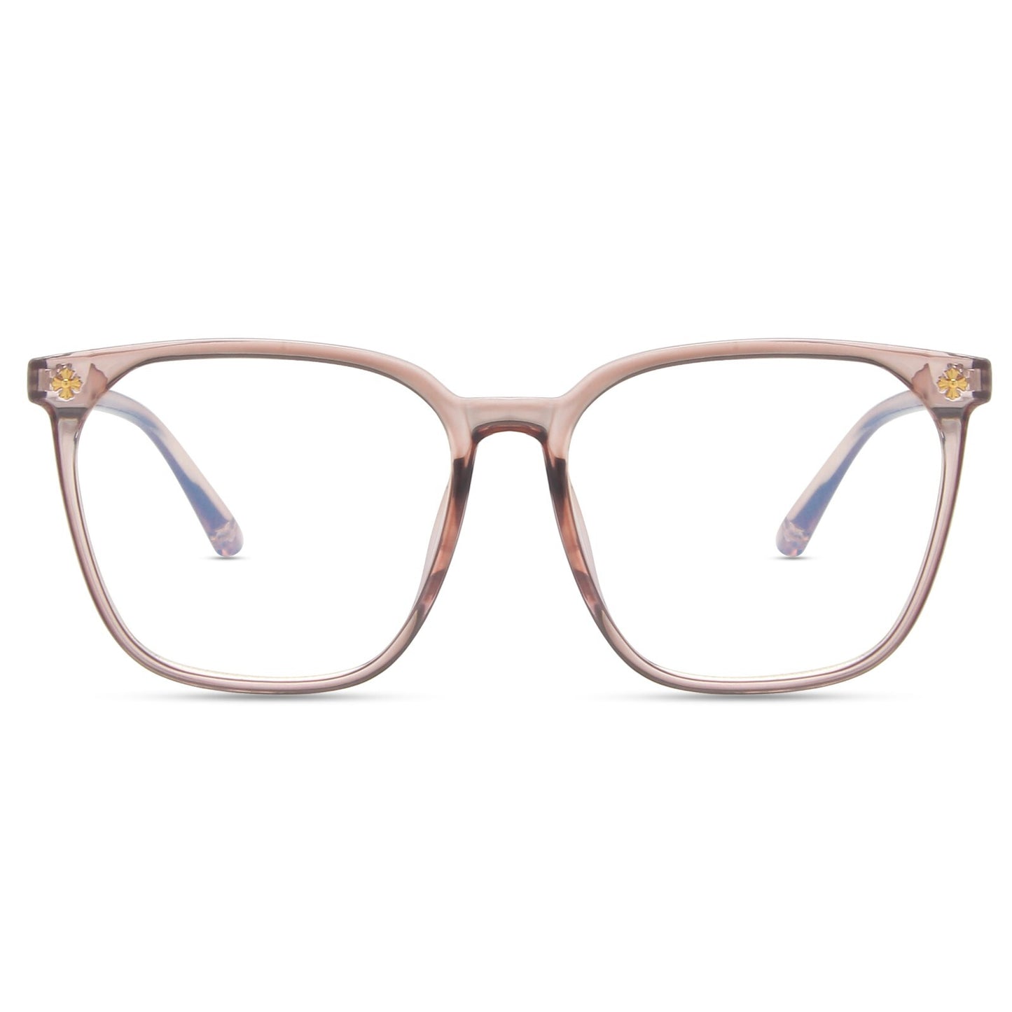 Large Square Frame Blue Light Blocking Clear Lens Nerd Geek Glasses Womens/Mens