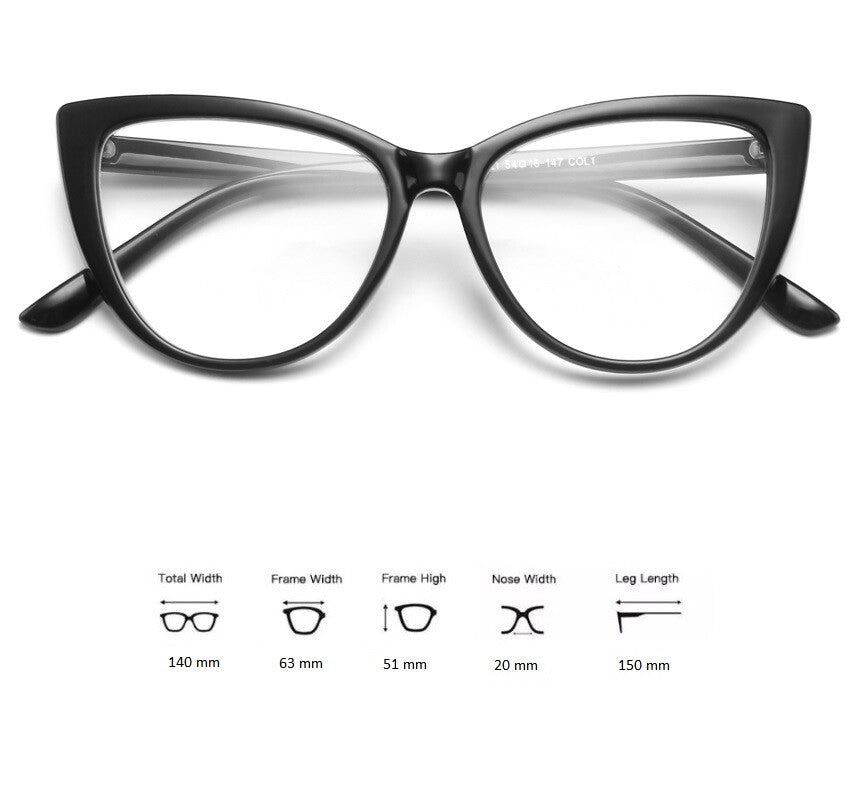 Cat Style Gaming Glasses Blue Light Blocking Computer Smart Phone Eyewear Womens