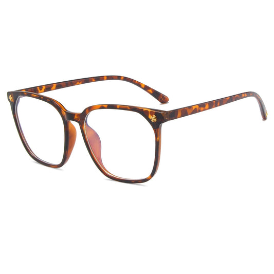 Large Square Frame Blue Light Blocking Clear Lens Nerd Geek Glasses Womens/Mens