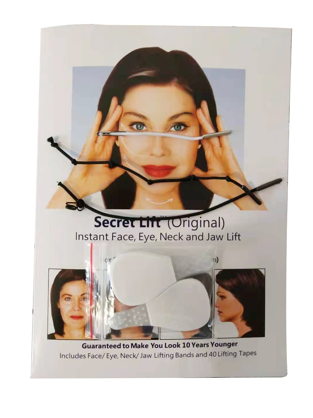40x Instant Face,Neck and Eye Lift Neck Lift Facelift Tapes Bands Secret Lift