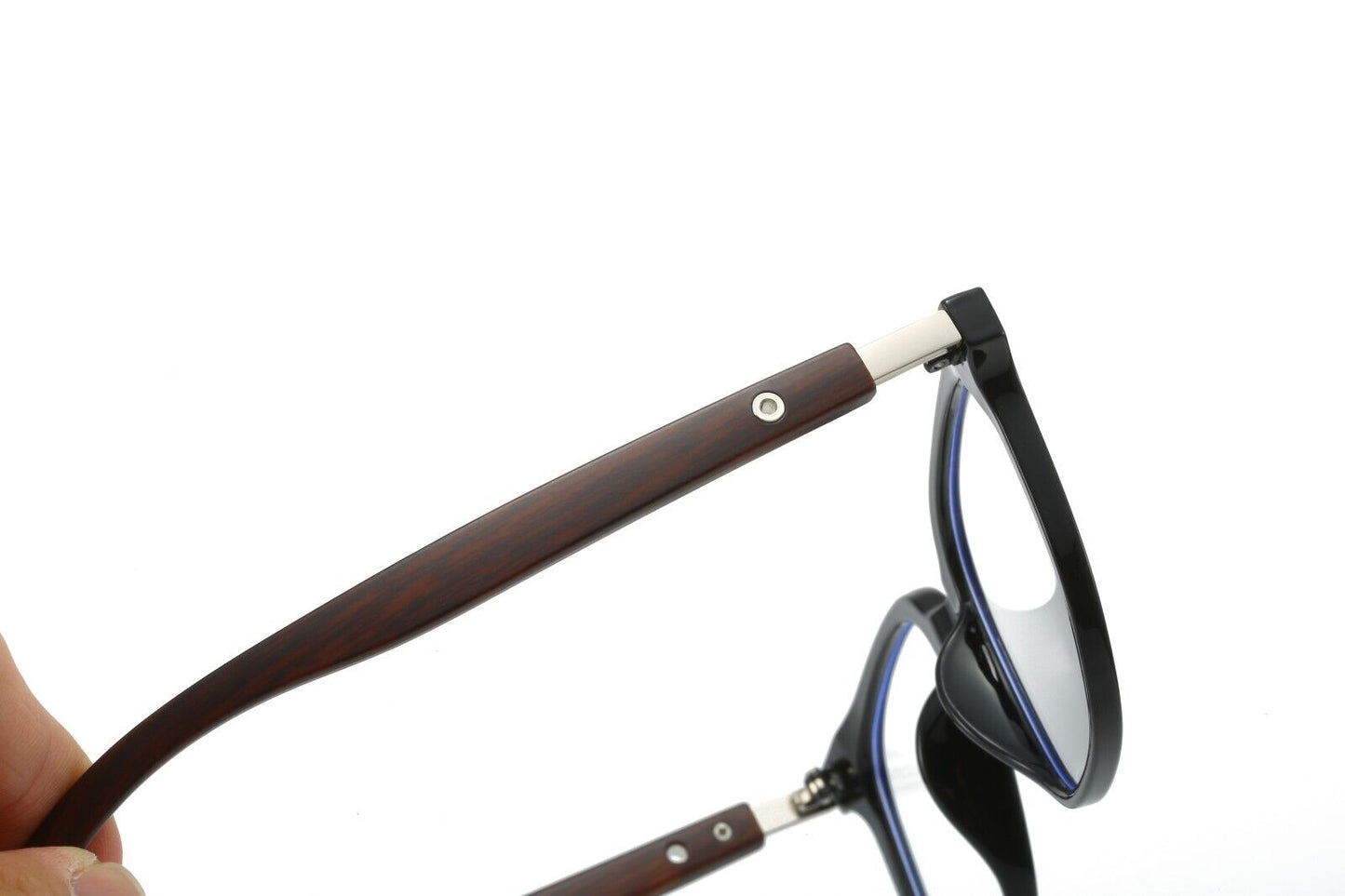 Eyeglasses Frames Trend Flat Glasses Men Women Wood Grain Legs Fashion Style