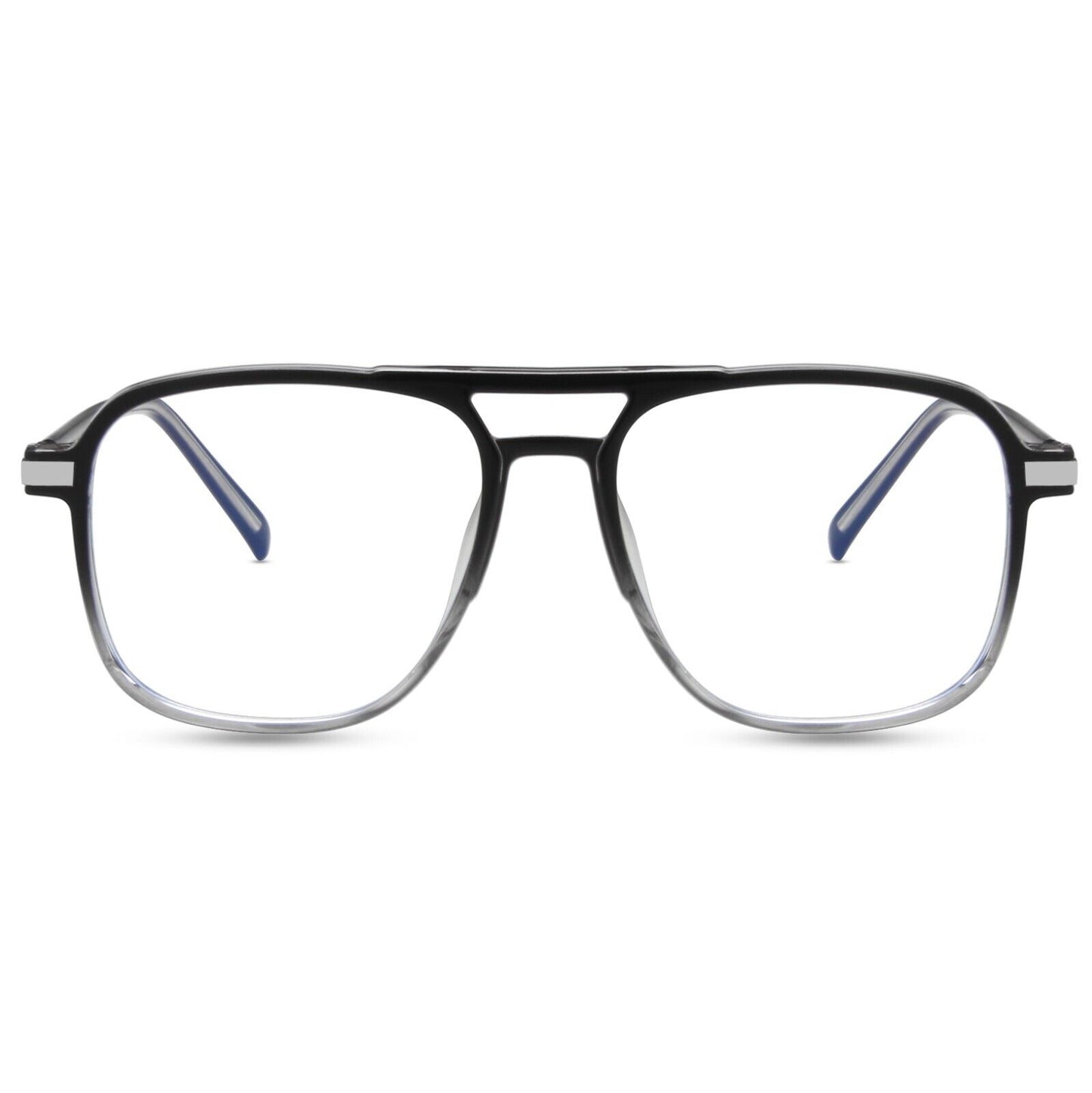 Double Bridge Square Anti-blue Light Glasses Men/Women Vintage Computer Glasses