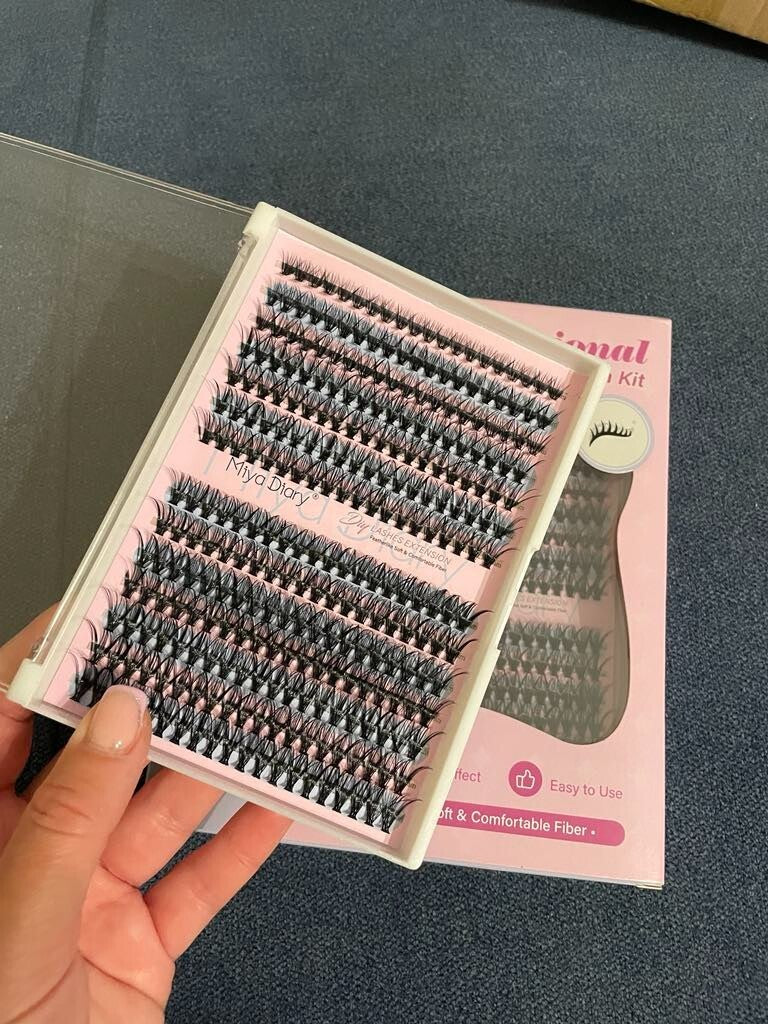 Miya Diary DIY Lash Extension Kit – Professional Eyelash Cluster Kit with Tools
