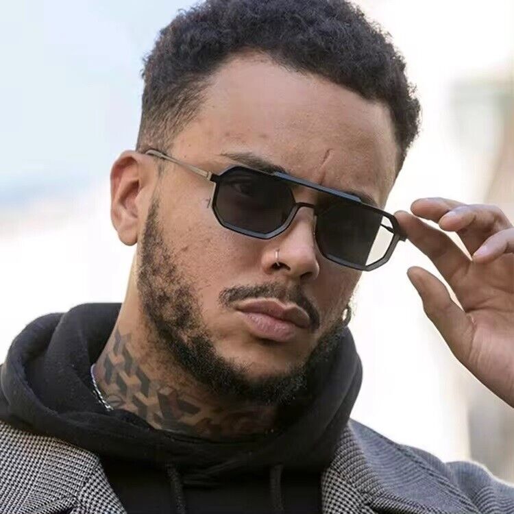 Metal Sunglasses Square Sunglasses Sunglasses for Men/Women Polygon Sun Glasses