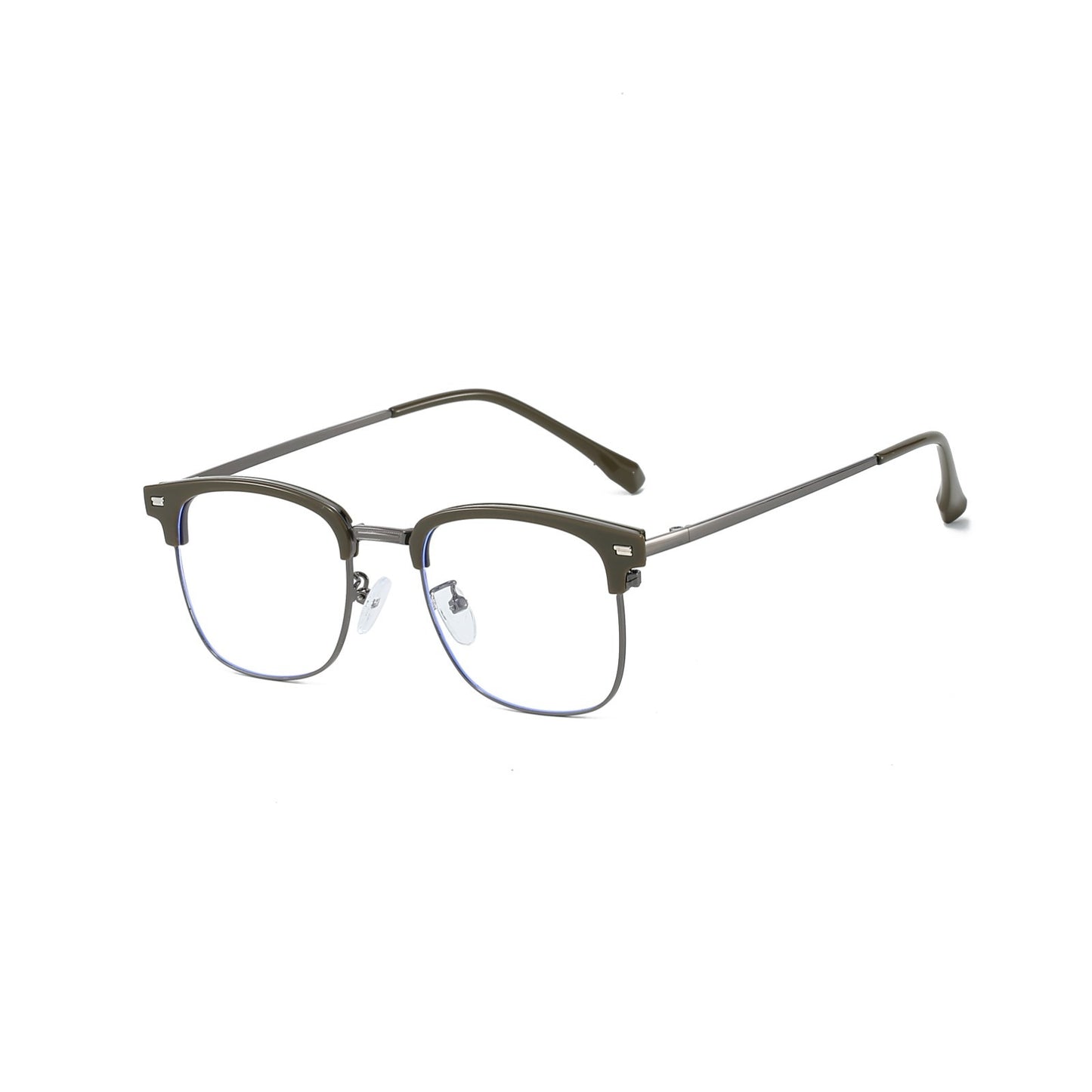 Unisex Metal Square Anti Blue Light Glasses – Eye Protection for Screens