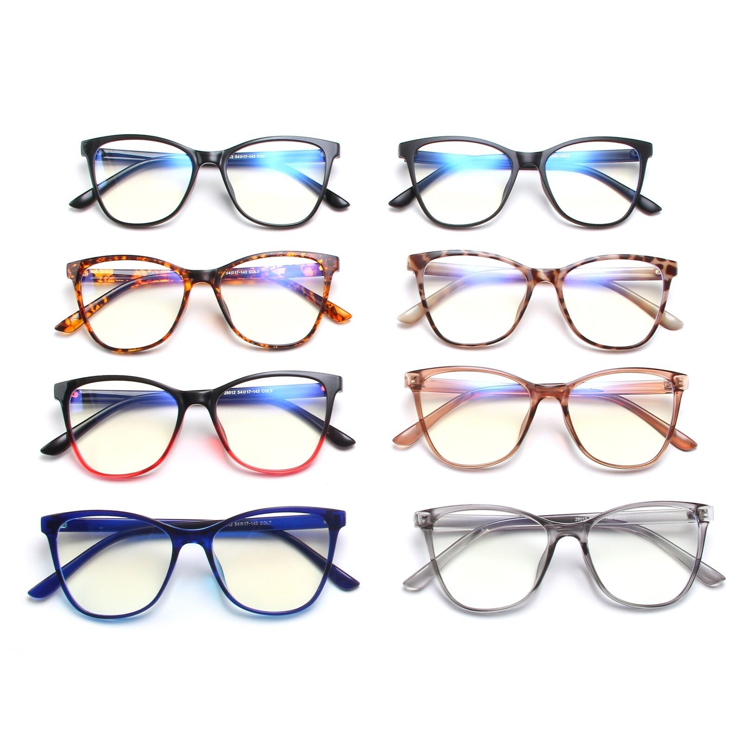 Cat Eye Frame Eyewear Womens High Quality Glasses Anti Blue light Filter Lens