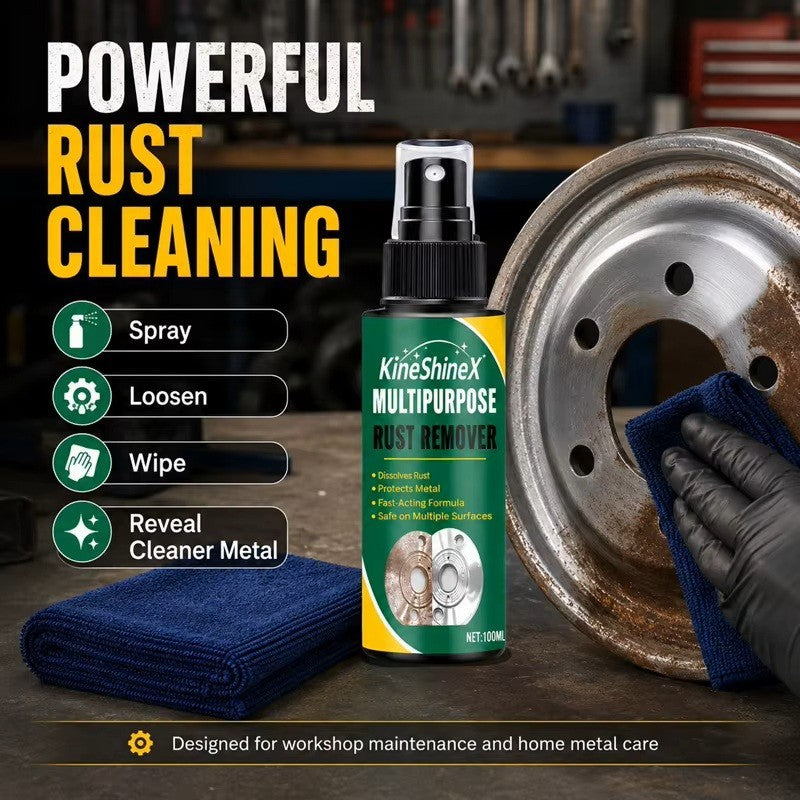 Fast Acting Rust Remover Spray for Metal, Tools, Car Parts & Chrome 50ML