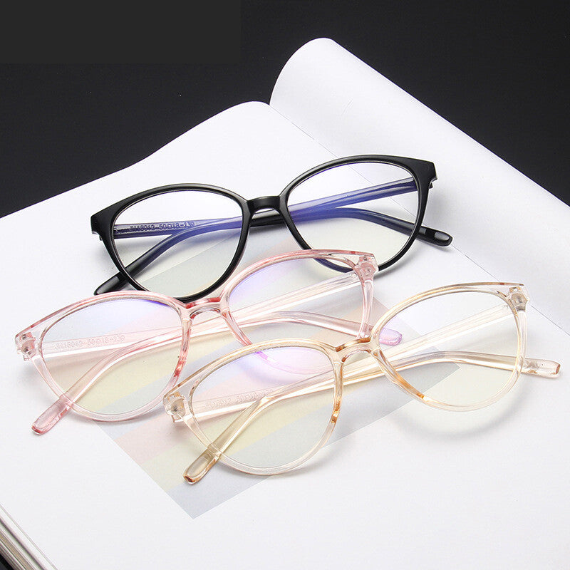 Women Black Hot Fashion Clear Lens Nerd Geek Glasses Retro Cat Eye Style