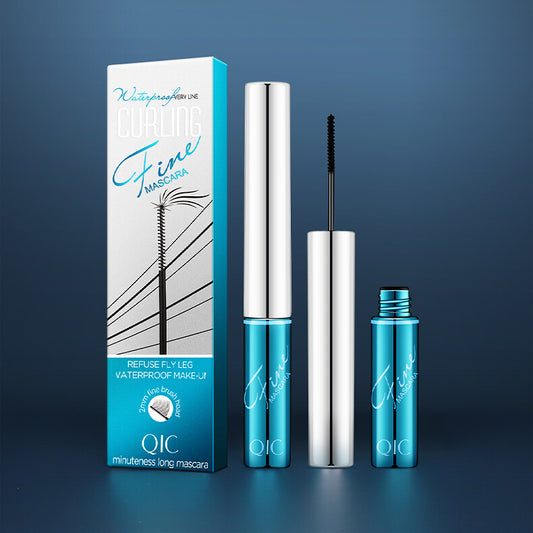QIC Curling Fine Mini Mascara Long Lasting Skinny Micro-Cara 2.5mm Thin Brush