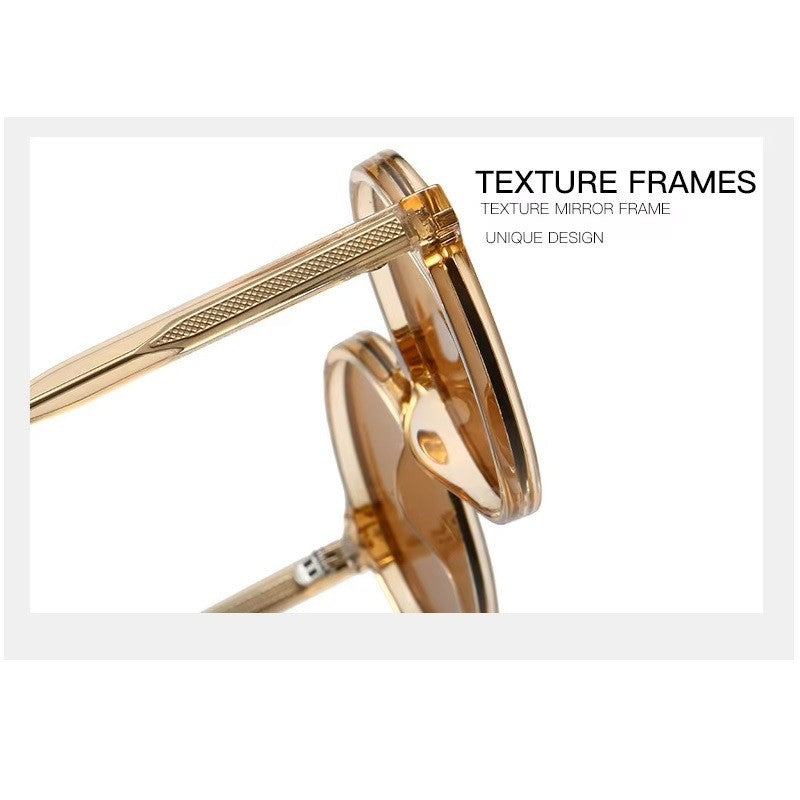 Metal Hinge Round Sunglasses | Unisex Retro Eyewear