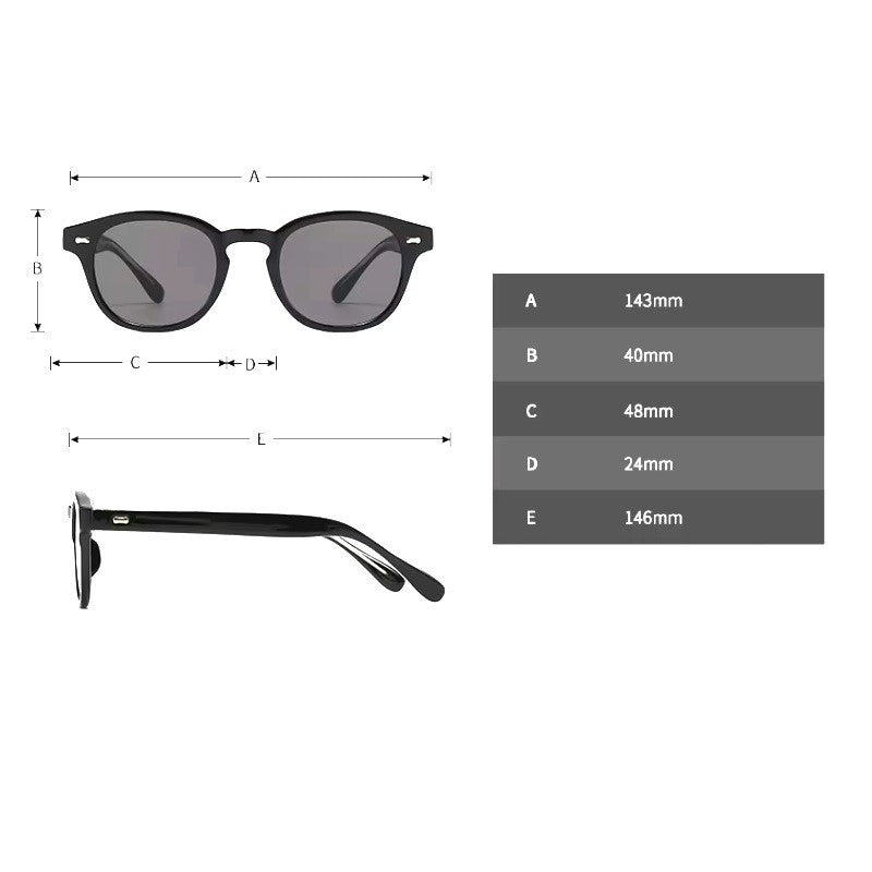 Unisex Luxury Round Sunglasses | Durable Metal Hinges