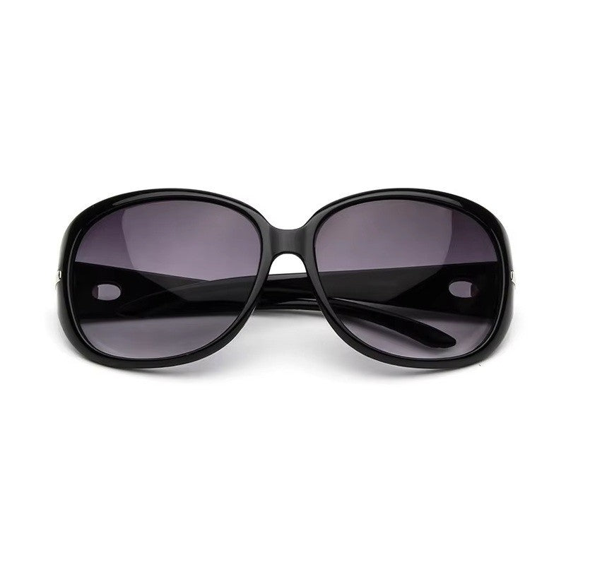 Women's Oversized Black Sunglasses UV400 Gradient Lens Designer Style Fashion UK