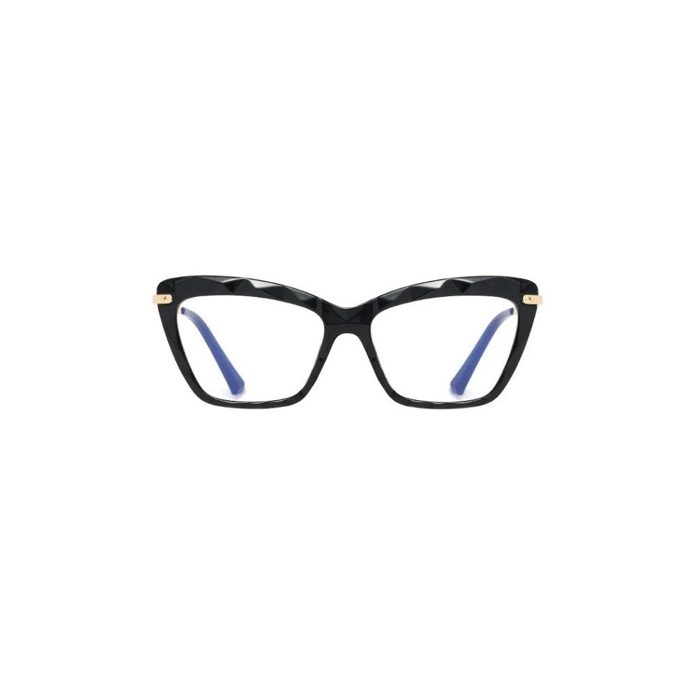 Women Oversized Cat Eye Glasses Anti Blue Light Fashion Eyewear Eyeglasses UK