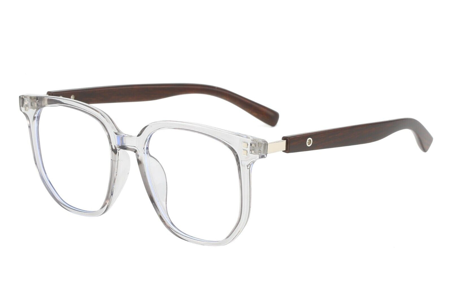Eyeglasses Frames Trend Flat Glasses Men Women Wood Grain Legs Fashion Style