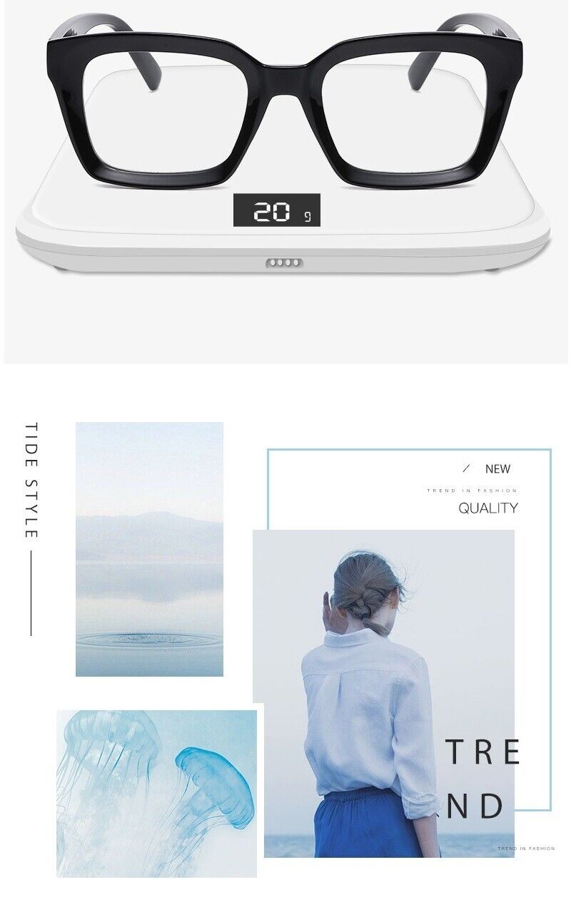 Mens Womens Retro Clear Lens Glasses Frame Hot Fashion Square Eyewear Unisex UK