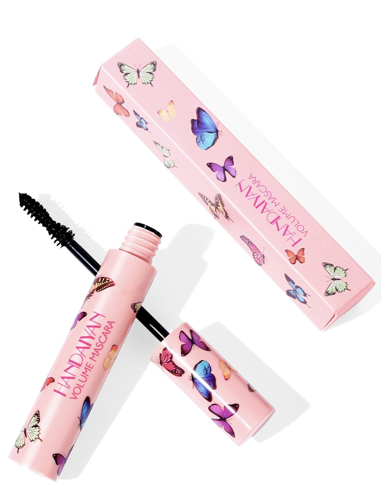 HANDAIYAN Curling Black Mascara Long Lasting Butterfly Brush Luxury Eye Makeup