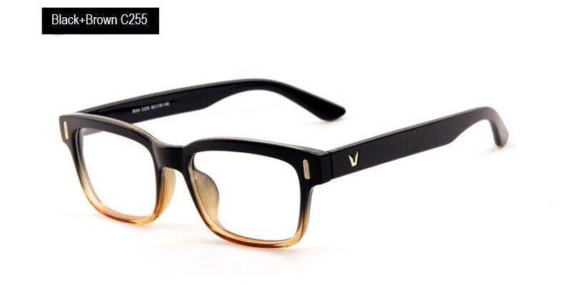 Hot Fashion Mens Womens Retro Clear Lens Glasses Frame Eyewear Unisex - Black