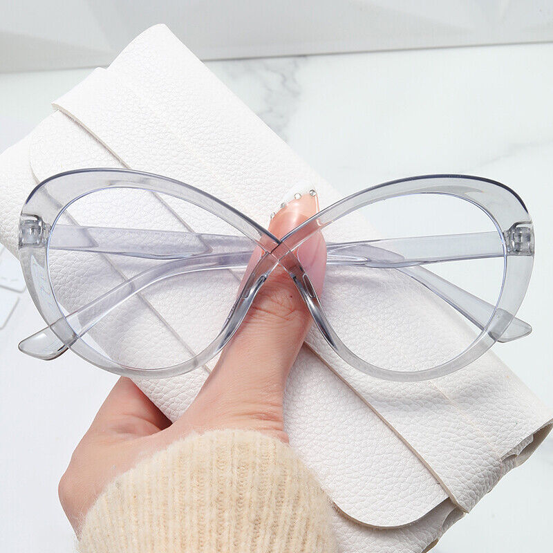 Luxury Oversized Oval Anti Blue Light Glasses New Women Frames Eyewear