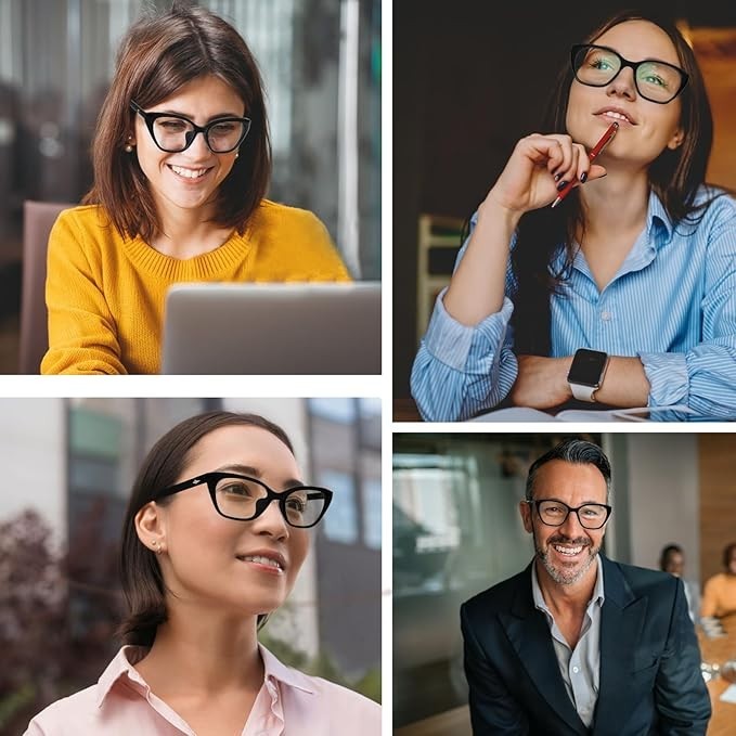 Cat Eye Glasses Women Anti Blue Light Blocking Computer Eyewear Fashion Glasses