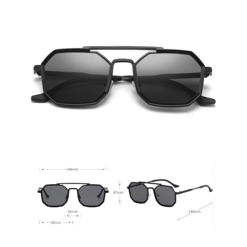 Metal Sunglasses Square Sunglasses Sunglasses for Men/Women Polygon Sun Glasses