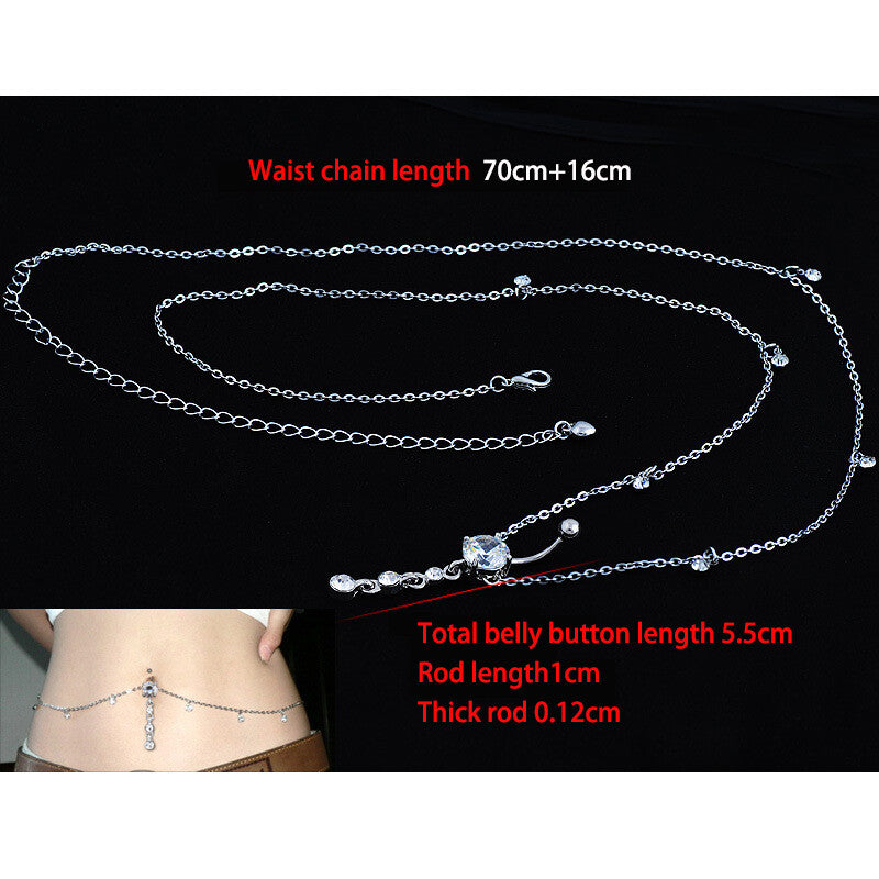 Beauty Crystal CZ Stone Navel Belly Button Ring Bar Body Piercing Jewelry UK